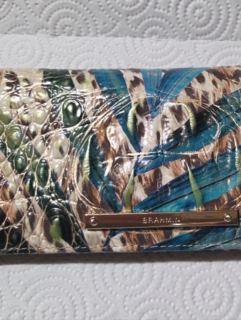 Brahmin Ady Multicolor Crocodile Wallet